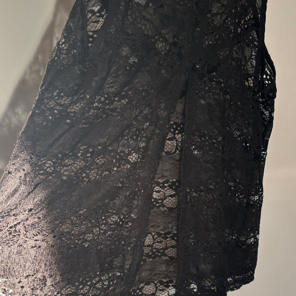 Moon Collection Black Lace Blouse - Picture 4 of 7